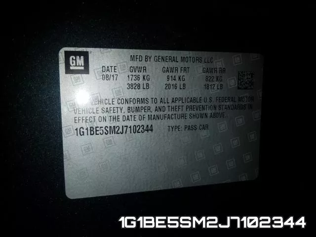 1G1BE5SM2J7102344 фото 2