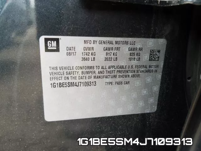 1G1BE5SM4J7109313 фото 2