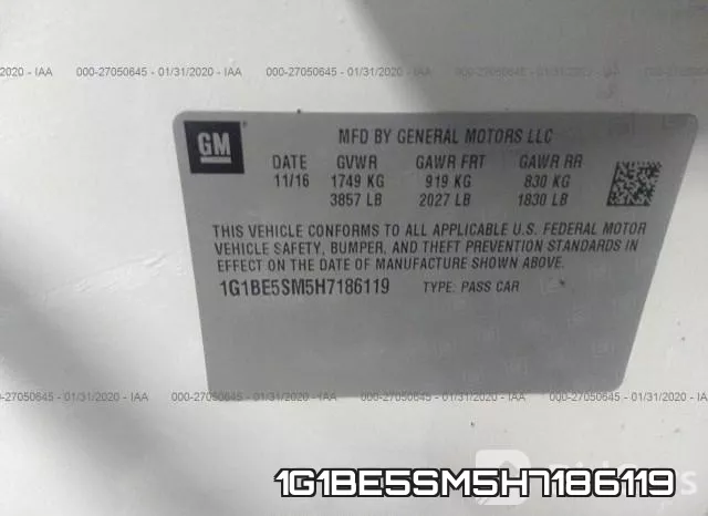 1G1BE5SM5H7186119 фото 10