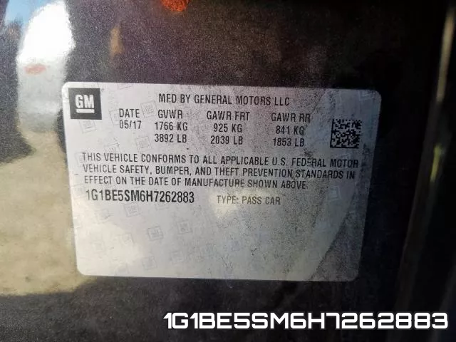 1G1BE5SM6H7262883 фото 2
