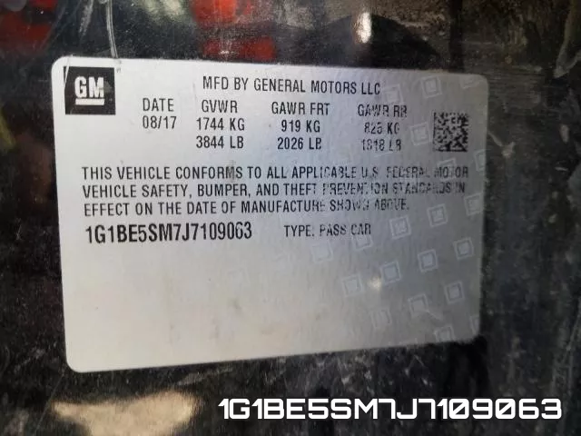 1G1BE5SM7J7109063 фото 2