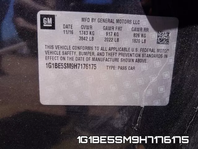 1G1BE5SM9H7176175 фото 2