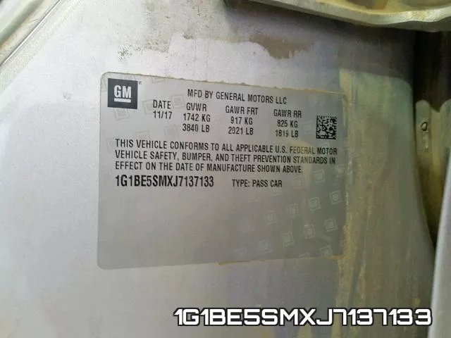 1G1BE5SMXJ7137133 фото 2