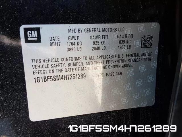 1G1BF5SM4H7261289 фото 2