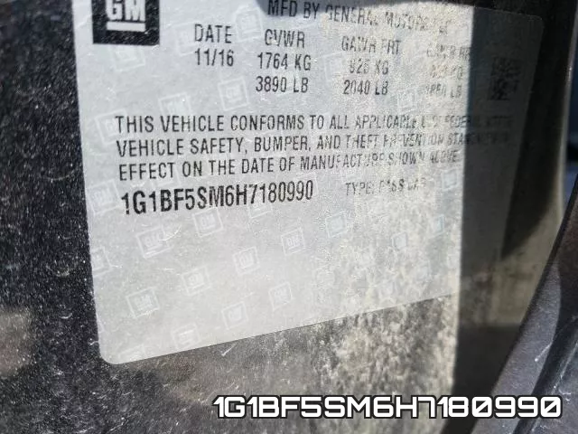 1G1BF5SM6H7180990 фото 2