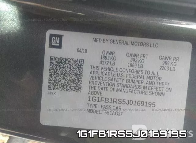 1G1FB1RS5J0169195 фото 10