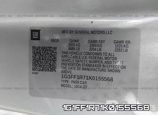 1G1FF1R71K0155568 фото 10