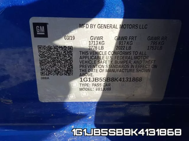 1G1JB5SB8K4131868 фото 2