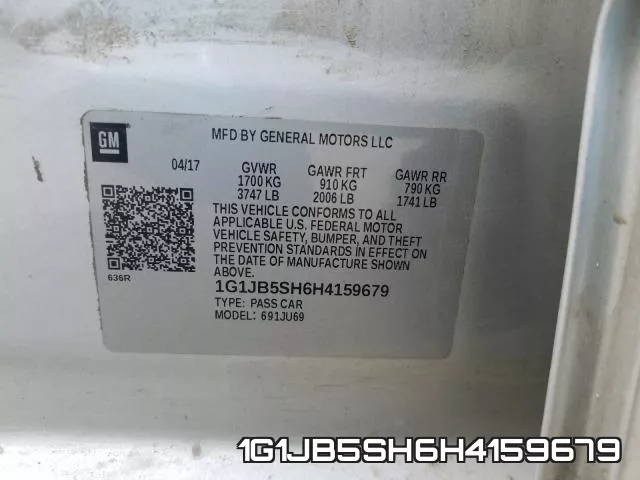 1G1JB5SH6H4159679 фото 2