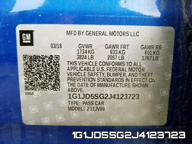 1G1JD5SG2J4123723 фото 2
