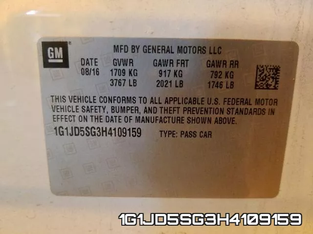 1G1JD5SG3H4109159 фото 2