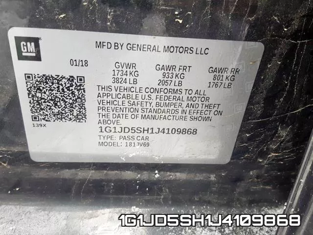 1G1JD5SH1J4109868 фото 2