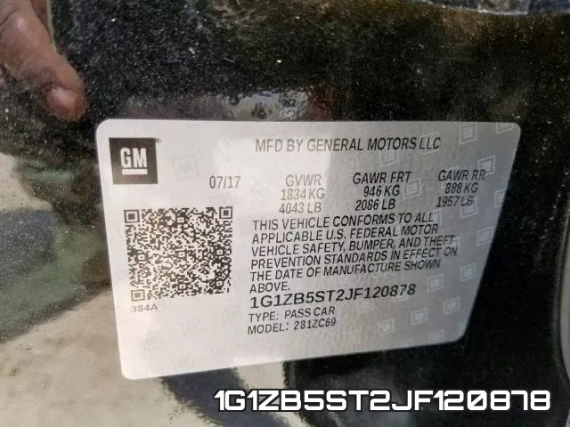 1G1ZB5ST2JF120878 фото 2