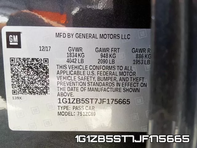 1G1ZB5ST7JF175665 фото 2