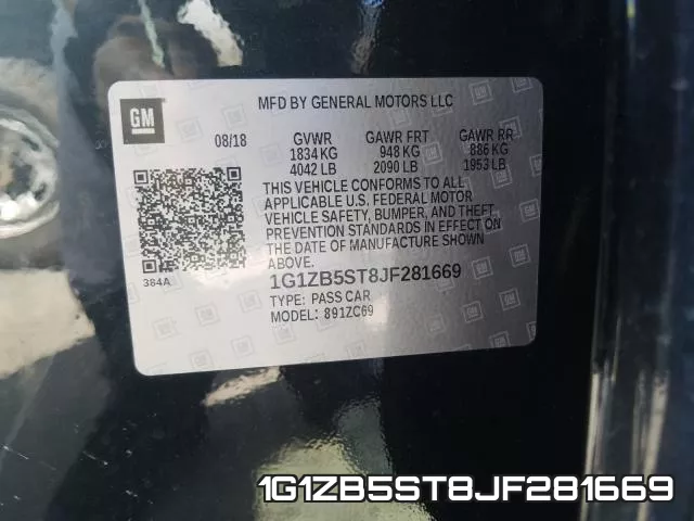 1G1ZB5ST8JF281669 фото 2