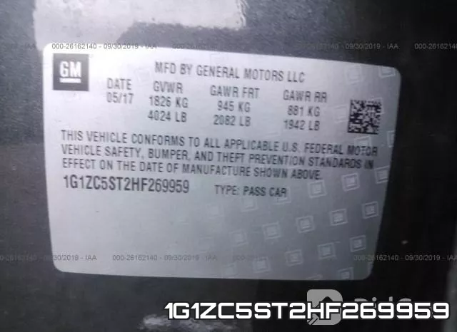1G1ZC5ST2HF269959 фото 10