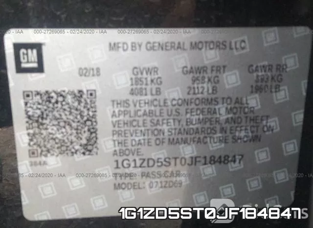 1G1ZD5ST0JF184847 фото 10
