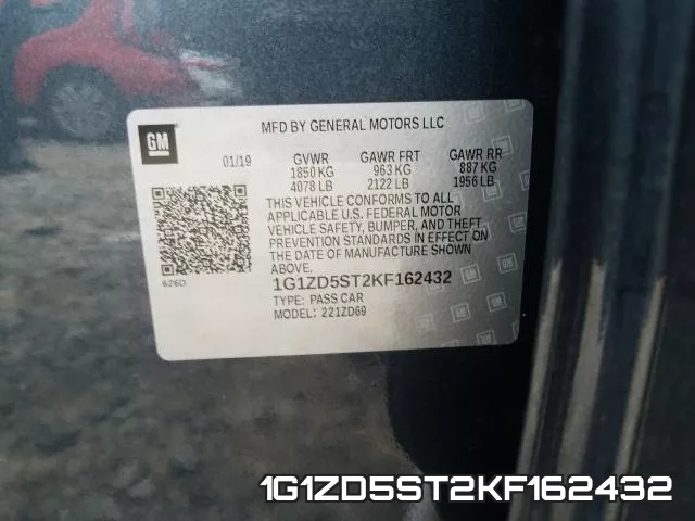 1G1ZD5ST2KF162432 фото 2