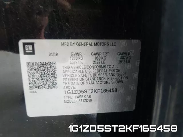 1G1ZD5ST2KF165458 фото 2