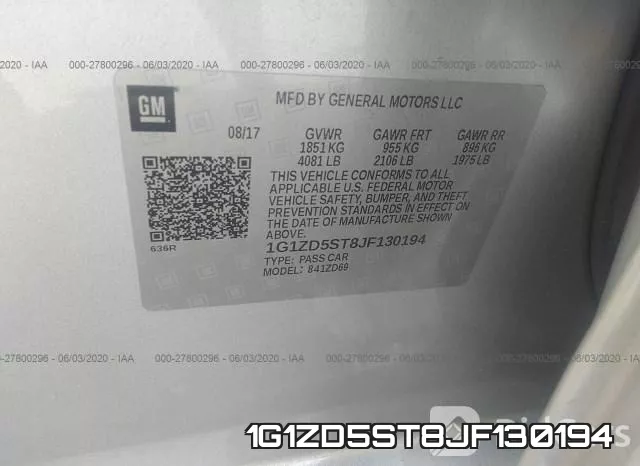 1G1ZD5ST8JF130194 фото 9