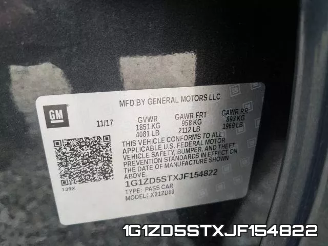 1G1ZD5STXJF154822 фото 2