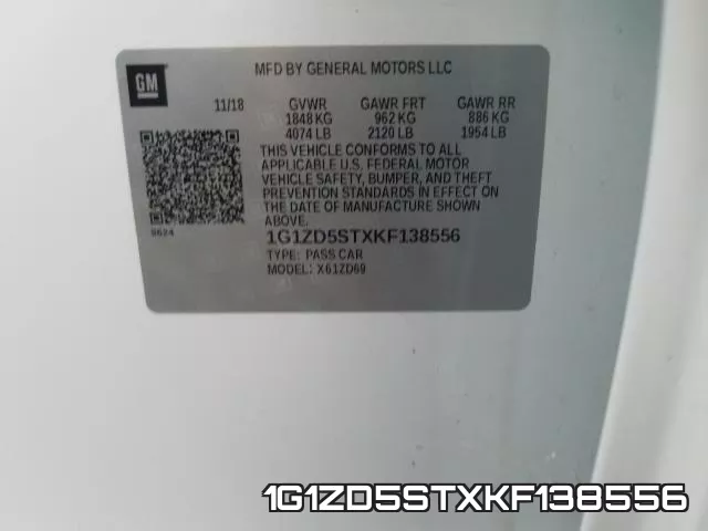1G1ZD5STXKF138556 фото 2