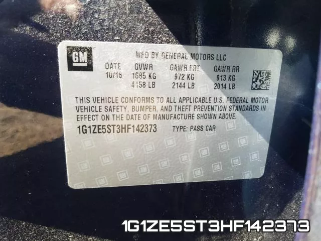 1G1ZE5ST3HF142373 фото 2