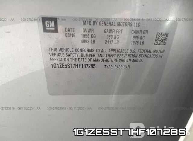 1G1ZE5ST7HF107285 фото 10