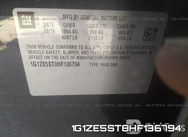 1G1ZE5ST8HF136794 фото 10