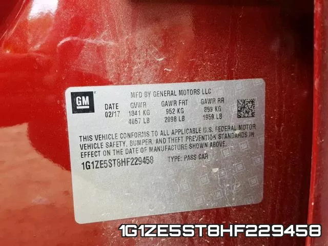 1G1ZE5ST8HF229458 фото 2