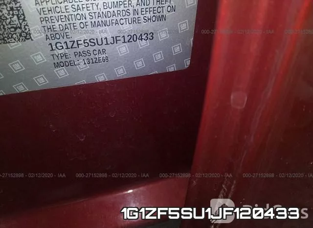 1G1ZF5SU1JF120433 фото 10