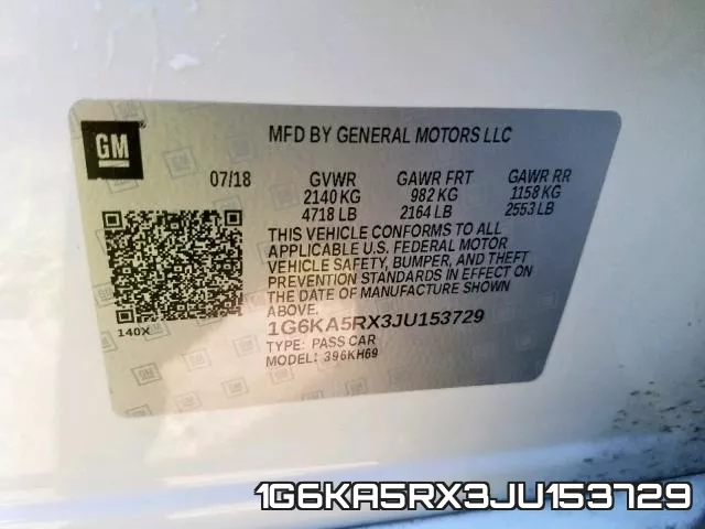 1G6KA5RX3JU153729 фото 2