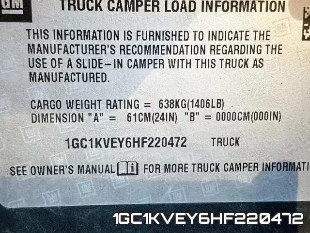 1GC1KVEY6HF220472 фото 2