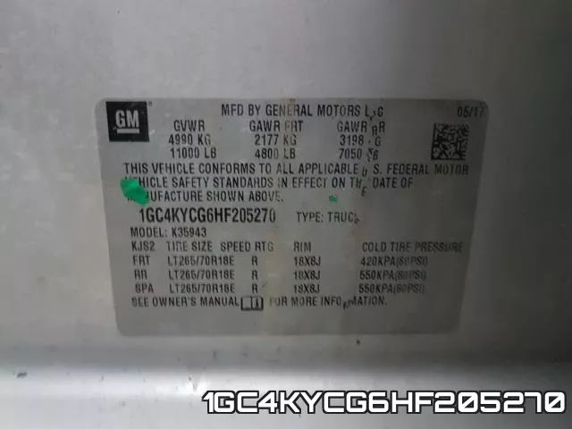 1GC4KYCG6HF205270 фото 2