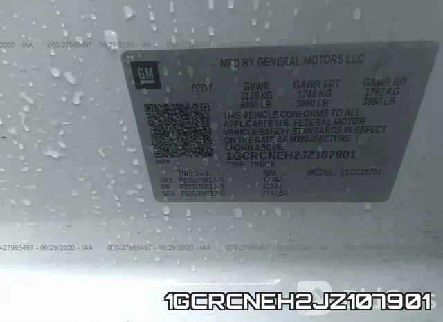 1GCRCNEH2JZ107901 фото 10