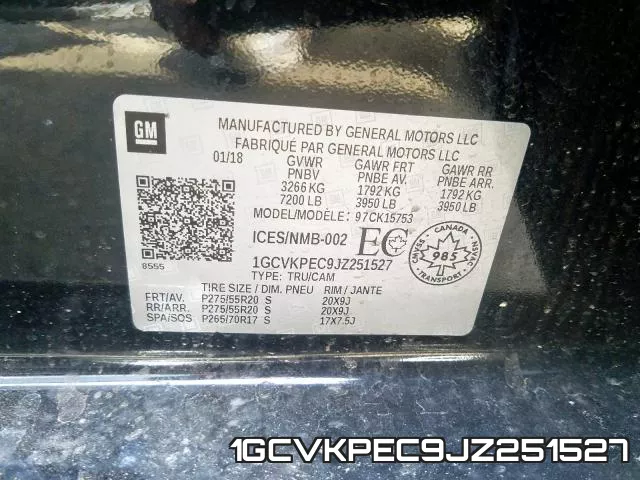 1GCVKPEC9JZ251527 фото 2