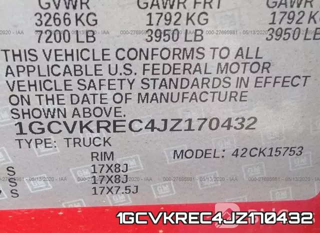 1GCVKREC4JZ170432 фото 10