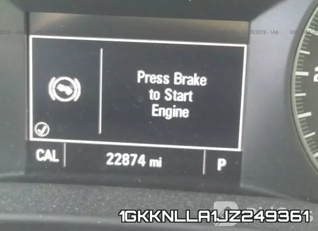 1GKKNLLA1JZ249361 фото 8