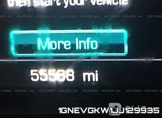 1GNEVGKW1JJ129935 фото 8
