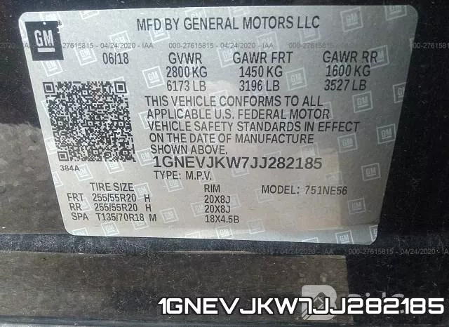 1GNEVJKW7JJ282185 фото 10
