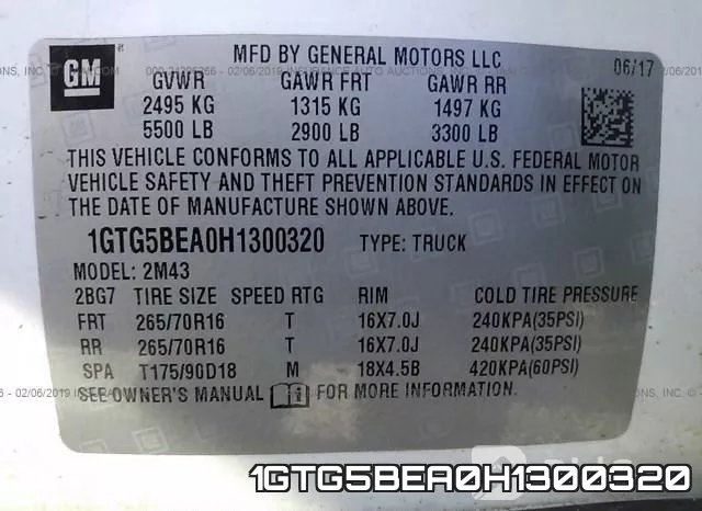 1GTG5BEA0H1300320 фото 10