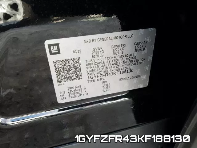 1GYFZFR43KF188130 фото 2