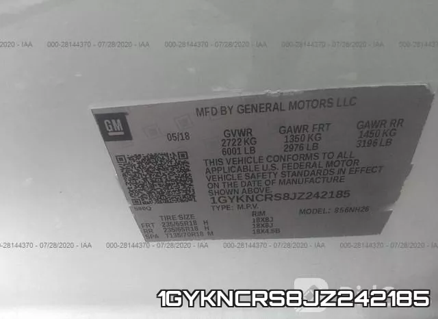 1GYKNCRS8JZ242185 фото 10