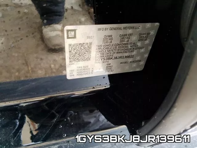 1GYS3BKJ8JR139611 фото 2