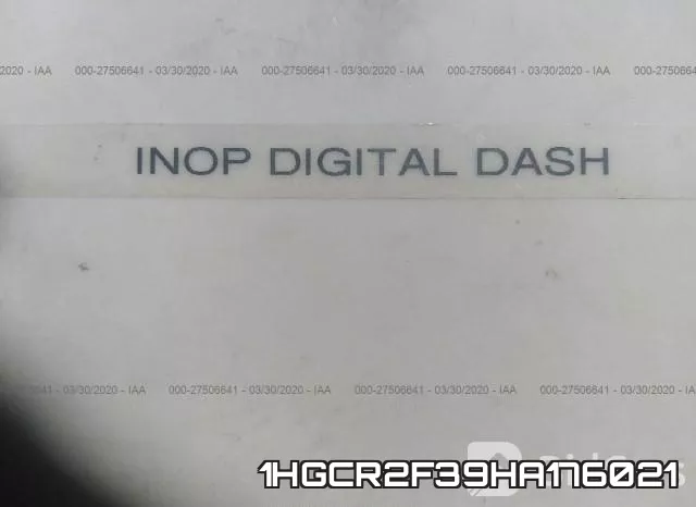 1HGCR2F39HA176021 фото 8