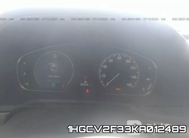 1HGCV2F33KA012489 фото 8