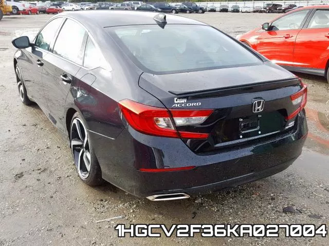 1HGCV2F36KA027004 фото 4