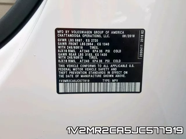 1V2MR2CA5JC577919 фото 2