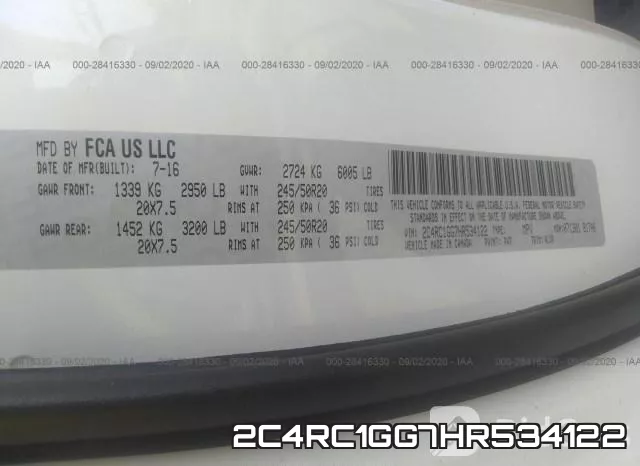 2C4RC1GG7HR534122 фото 10