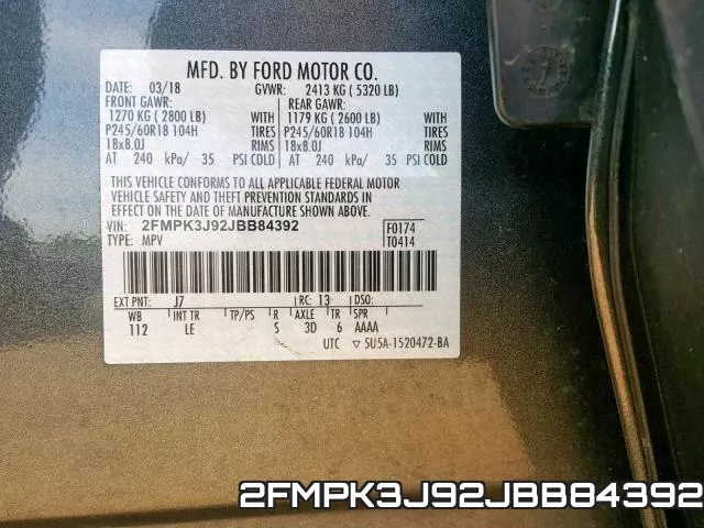 2FMPK3J92JBB84392 фото 2